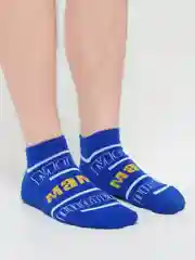 Синий носки с надписями унисекс