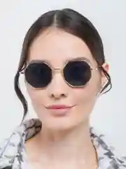 Золотой солнцезащитные очки