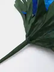 Синий искусственные цветы, хризантемы