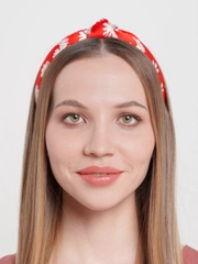 Ободок для волос с узелком и стразами