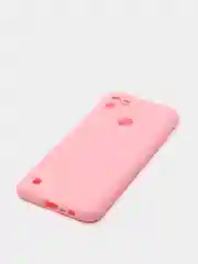 Розовый чехол силиконовый матовый для Realme C21