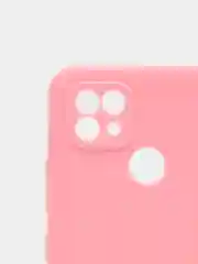 Розовый чехол силиконовый матовый для Realme C21