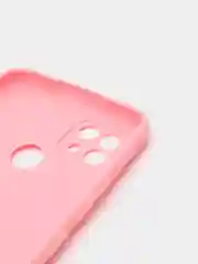 Розовый чехол силиконовый матовый для Realme C21