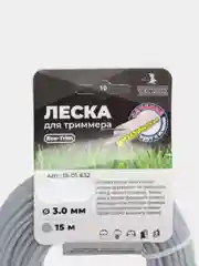 Леска для триммера, круг с металлической жилой - 2,4мм, 3мм
