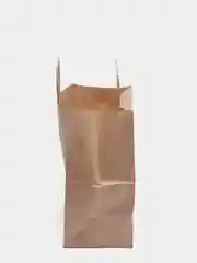 Крафт пакет упаковочный бумажный 240*140*280 мм, с кручеными ручками, без печати