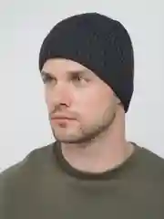 Угольный шапка мужская вязаная