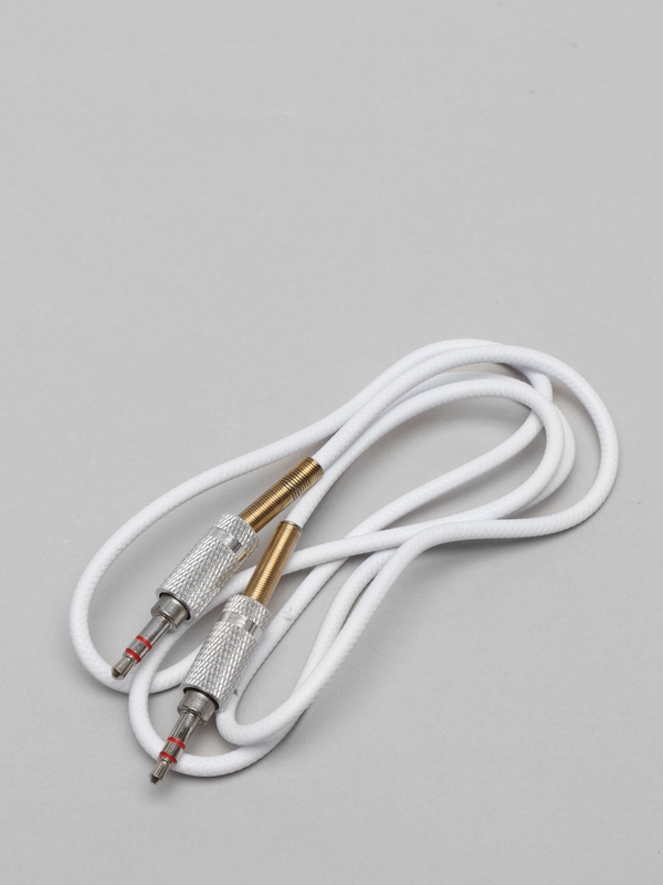 AUX кабель 3.5mm в кожаной оплетке, папа-папа