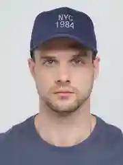 Синий бейсболка унисекс NYC