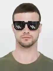 Очки унисекс "Пиксели" Thug life