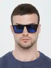 Синий очки солнцезащитные, солнечные, имиджевые унисекс с чехлом и салфеткой