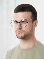 Угольный круглые солнцезащитные очки