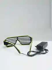 Салатовый светящиеся (led) очки светодиодные, двухцветные
