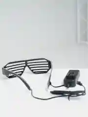 Ледяной светящиеся (led) очки светодиодные, двухцветные