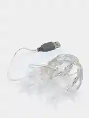 Новогодняя гирлянда "Звезды", от USB, 10 ламп, 2 метра, разноцветная