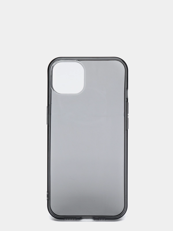 Темный, прозрачный, силиконовый чехол для iPhone 13 и iPhone 13 Pro