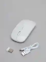 Белый бесшумная беспроводная мышь