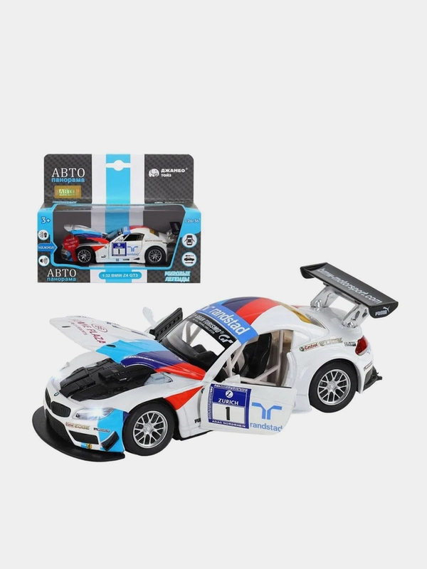 Машинка металлическая BMW Z4 GT3, 1:32, 13,4, JB1251302