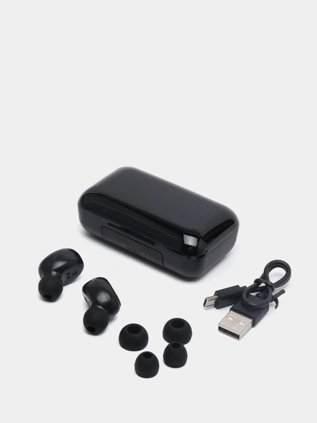Красный беспроводные наушники F9 с микрофоном, Power Bank