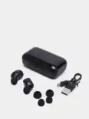 Красный беспроводные наушники F9 с микрофоном, Power Bank