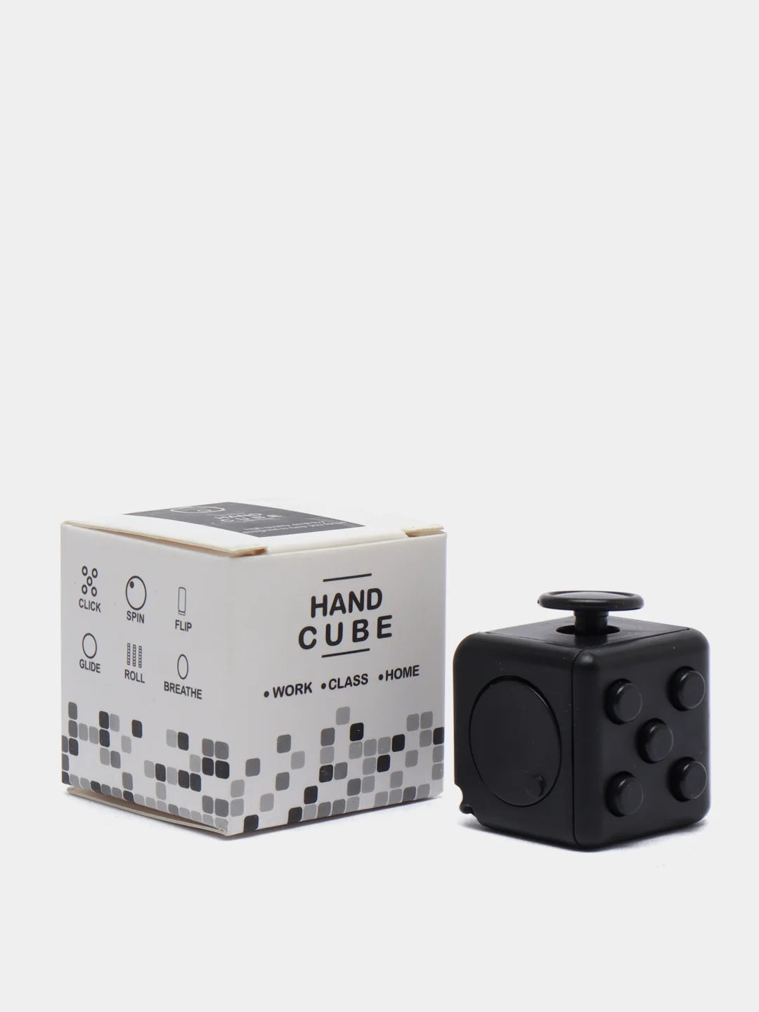 Серый кубик-антистресс Fidget Cube (фиджет куб) игрушка развивающая, тактильная, сенсорная