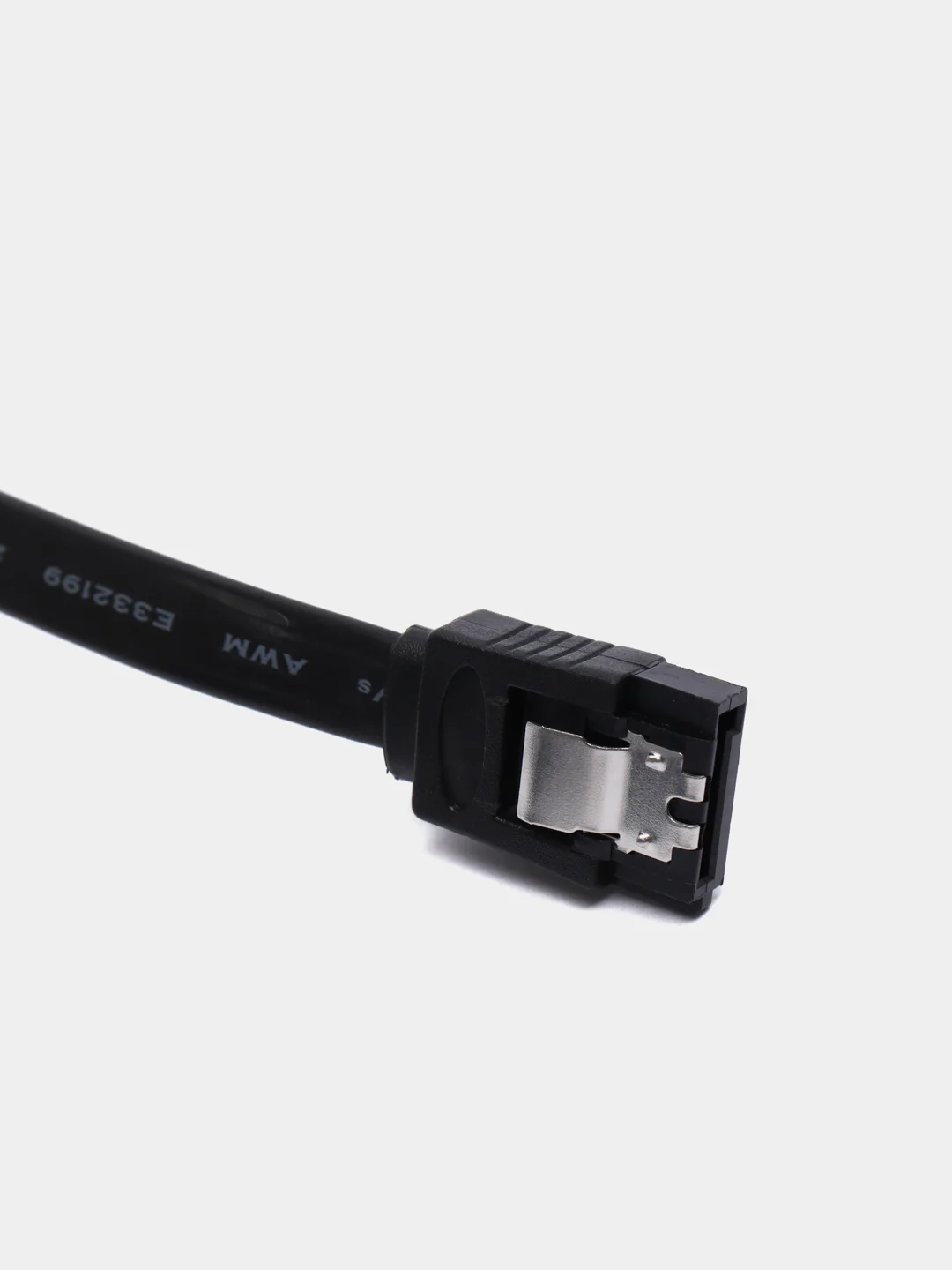 Черный кабель SATA-SATA прямой, для подключения HDD, SSD