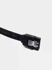 Черный кабель SATA-SATA прямой, для подключения HDD, SSD