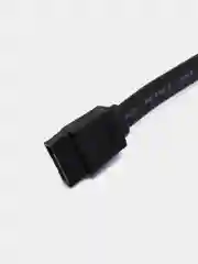 Черный кабель SATA-SATA прямой, для подключения HDD, SSD