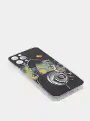 Хром чехол iPhone 12 / 12 Pro, 12 Pro Max, 12 Mini чехол силиконовый с рисунком