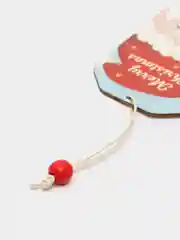Красный набор новогодних елочных игрушек, в индивидуальной упаковке, 2 штуки