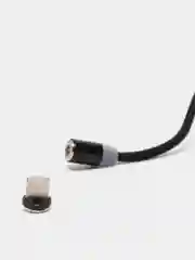 Черный магнитный кабель для зарядки, коннекторы MicroUSB, Type-C, iPhone Lightning по отдельности