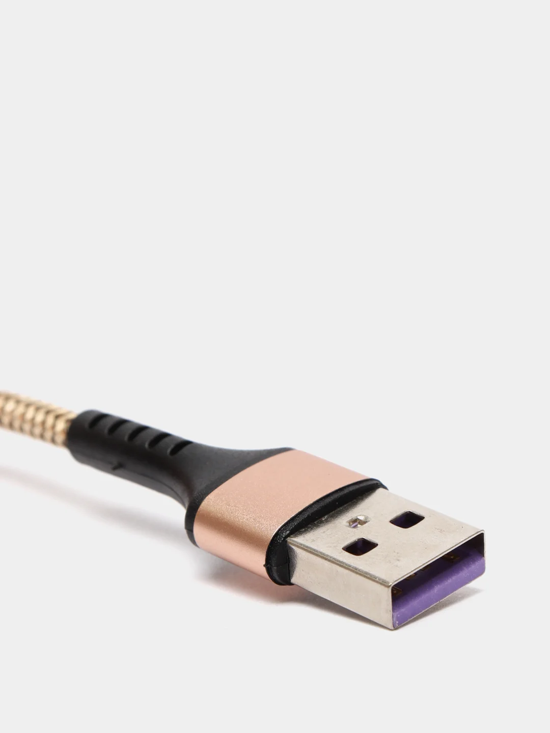 Золотой кабель Micro USB, Type-C, Lightning - Iphone (быстрая зарядка андроид) тканевый нейлоновый
