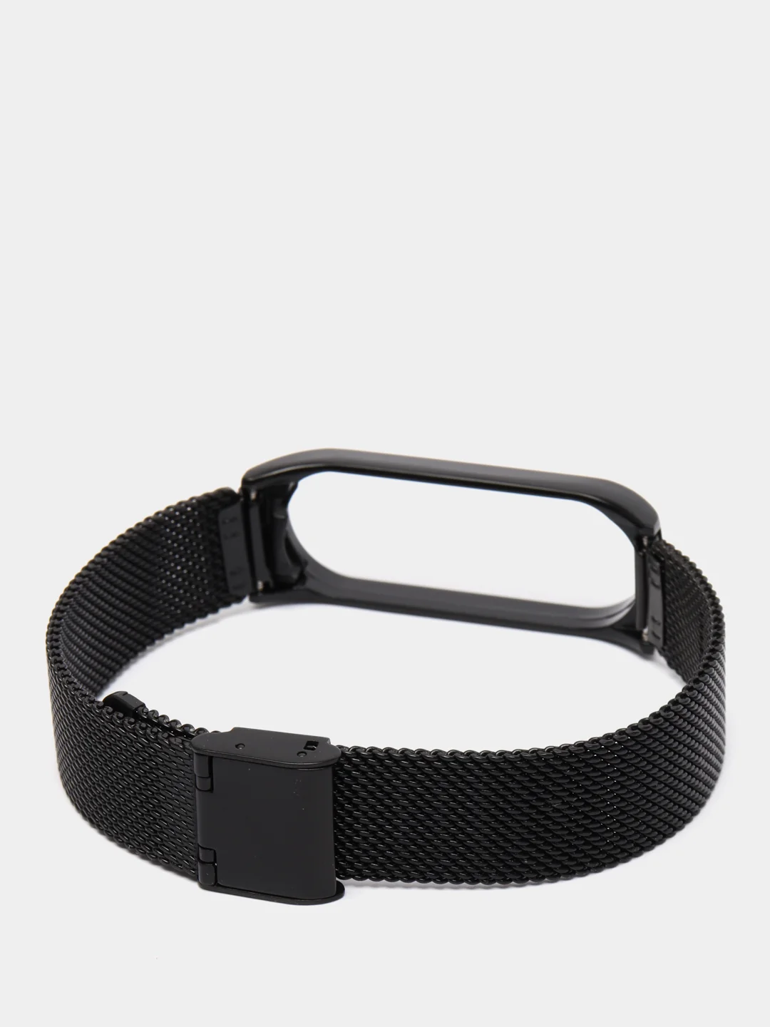 Черный металлический ремешок для Xiaomi  Mi Band 3 и Band 4