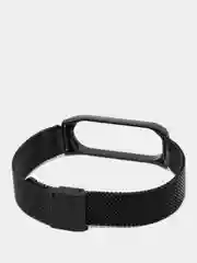 Черный металлический ремешок для Xiaomi  Mi Band 3 и Band 4