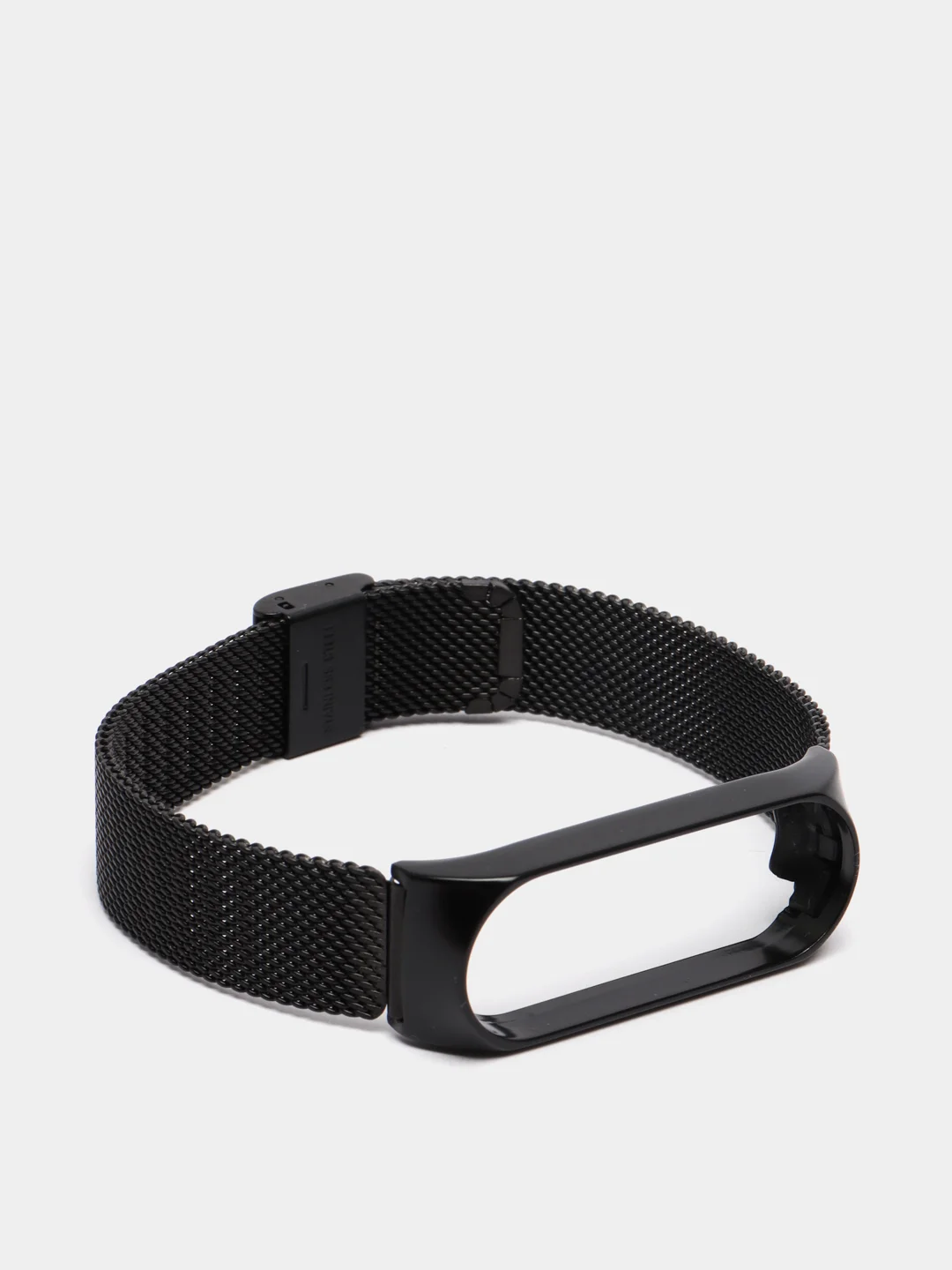 Черный металлический ремешок для Xiaomi  Mi Band 3 и Band 4
