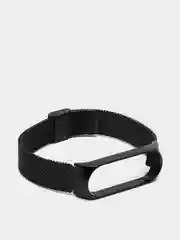 Черный металлический ремешок для Xiaomi  Mi Band 3 и Band 4