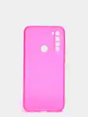 Фуксия чехол Xiaomi Redmi Note 8, Note 8 2021, Редми Нот 8 прозрачный плотный неоновый с оттенком