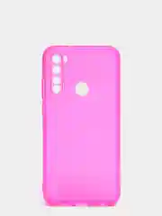 Фуксия чехол Xiaomi Redmi Note 8, Note 8 2021, Редми Нот 8 прозрачный плотный неоновый с оттенком