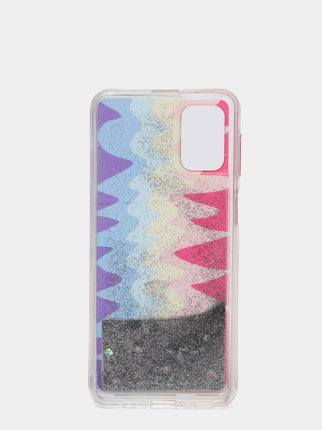 Терракотовый чехол Samsung Galaxy M31s, Галакси М31с силиконовый переливающийся жидкий с блестками
