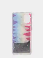 Терракотовый чехол Samsung Galaxy M31s, Галакси М31с силиконовый переливающийся жидкий с блестками