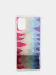 Терракотовый чехол Samsung Galaxy M31s, Галакси М31с силиконовый переливающийся жидкий с блестками