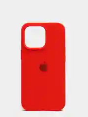 Красный чехол Silicone Case для iPhone 13 Pro с закрытым низом