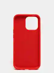 Красный чехол Silicone Case для iPhone 13 Pro с закрытым низом