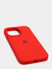 Красный чехол Silicone Case для iPhone 13 Pro с закрытым низом