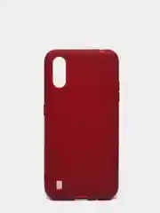 Бордовый чехол Samsung Galaxy A01 / M01 / Самсунг Галакси А01 / М01 силиконовый цветной матовый