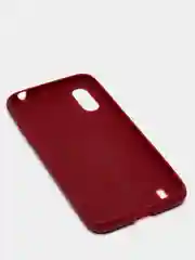 Бордовый чехол Samsung Galaxy A01 / M01 / Самсунг Галакси А01 / М01 силиконовый цветной матовый
