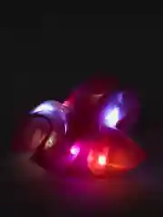 Розовый светящаяся (led) резинка для волос светодиодная