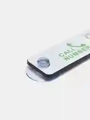 Серебряный табличка с номером телефона на лобовое стекло автомобиля, без упаковки