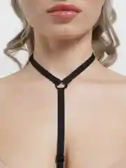 Черный портупея для тела