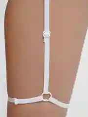 Белый портупея для тела