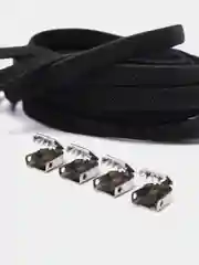 Черный шнурки для обуви, эластичные
